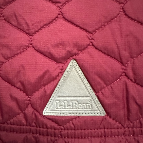 L.L. Bean Raspberry Quilted Vest - Picture 3 of 4